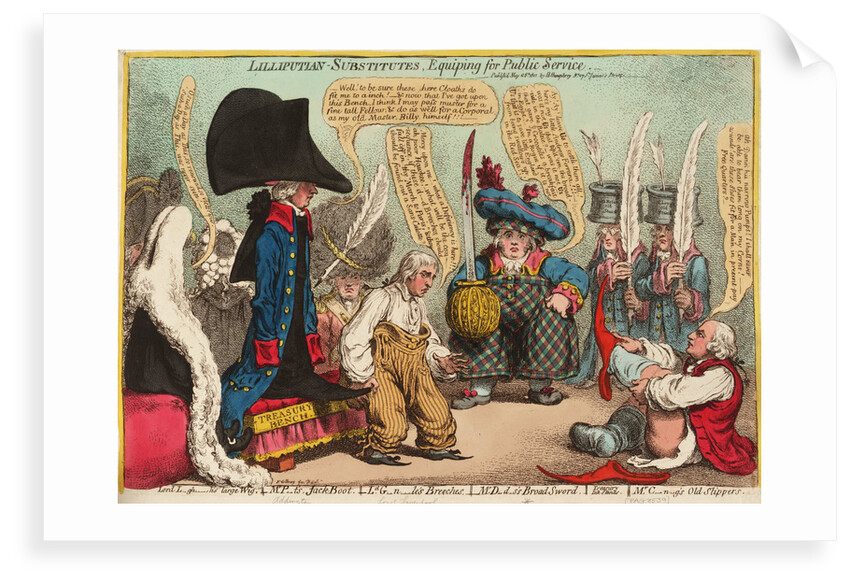 Lilliputian - Substitutes, Equiping for Public Service by James Gillray