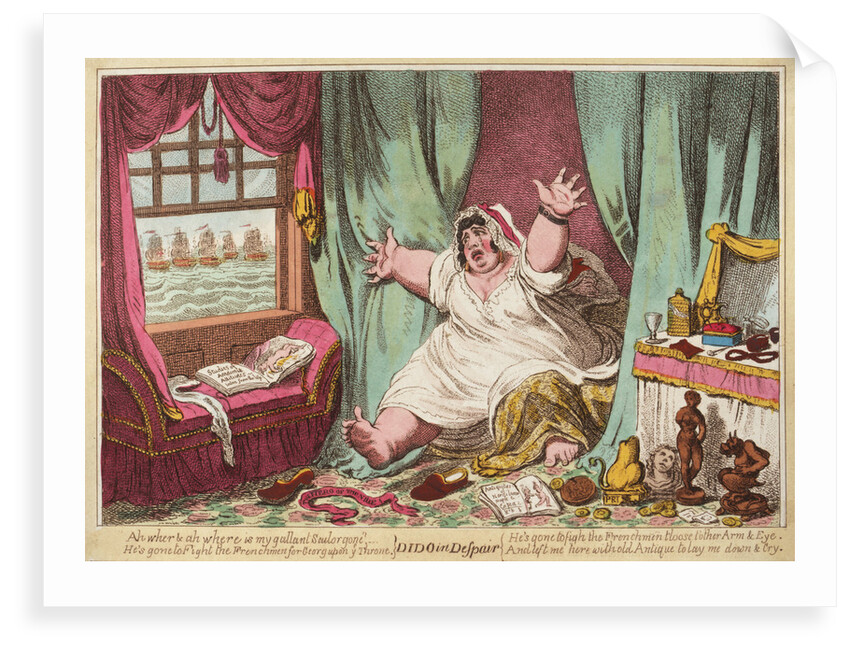 Dido in Despair by James Gillray