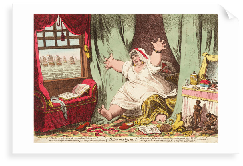 Dido in Despair by James Gillray