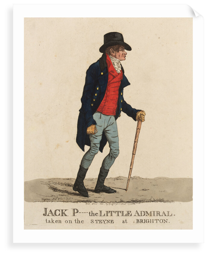 Jack P---- [Payne] the Little Admiral taken on the Steyne at Brighton by unknown