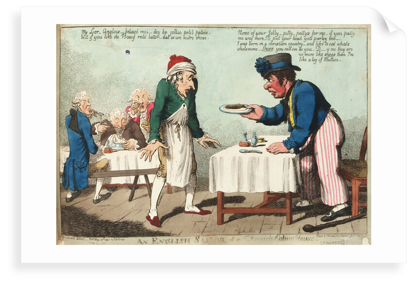 An English Sailor at a French Eating House by George M. Woodward