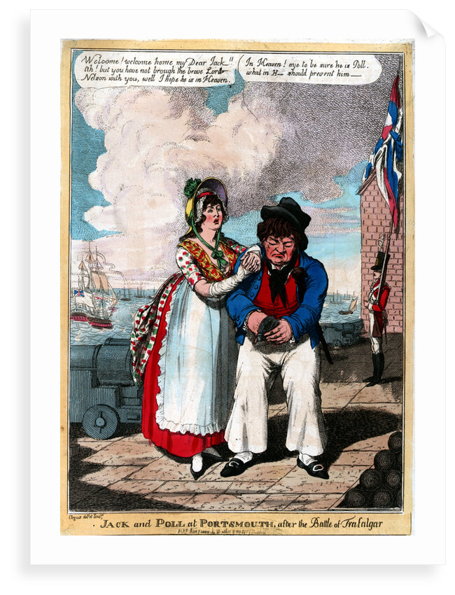 Jack and Poll at Portsmouth, after the Battle of Trafalgar by Argus