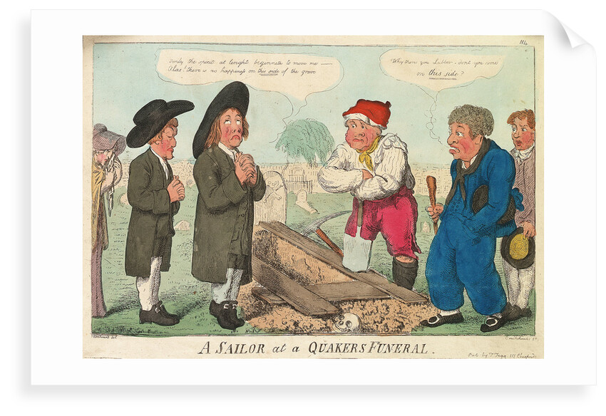 A sailor at a Quakers Funeral by George M. Woodward