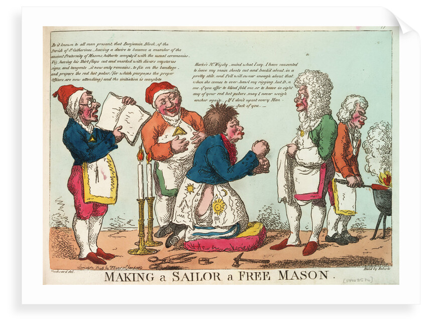 Making a Sailor a Free Mason by George M. Woodward