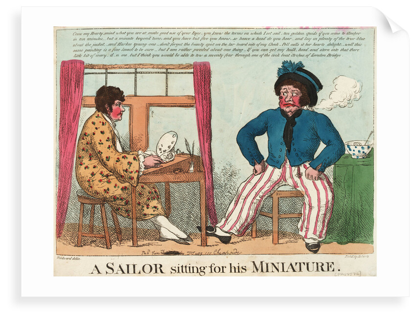 A Sailor Sitting for his Miniature by George M. Woodward
