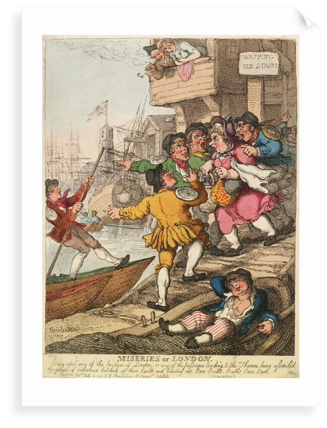 Miseries of London by Thomas Rowlandson