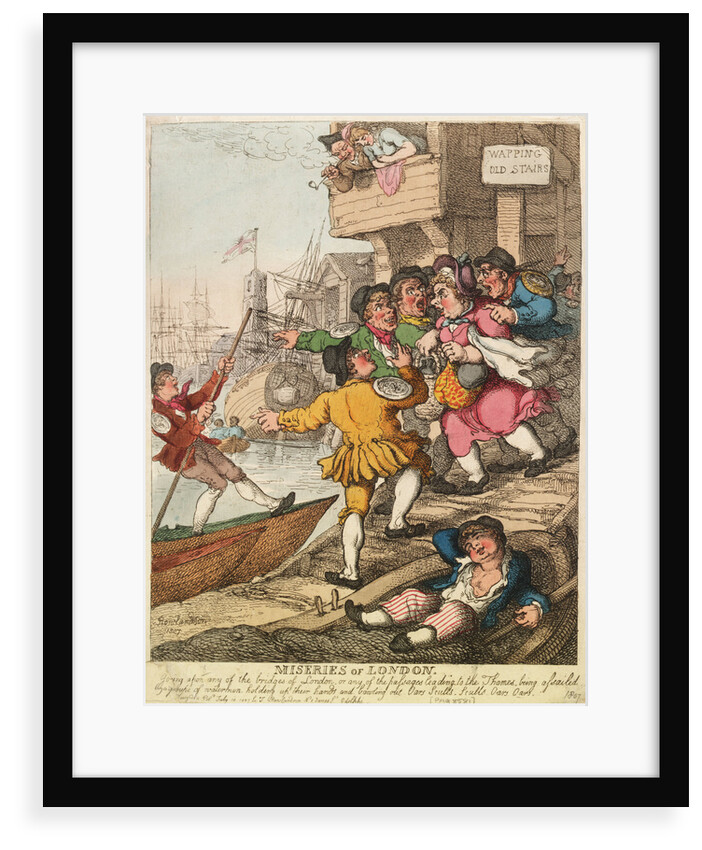 Miseries of London by Thomas Rowlandson
