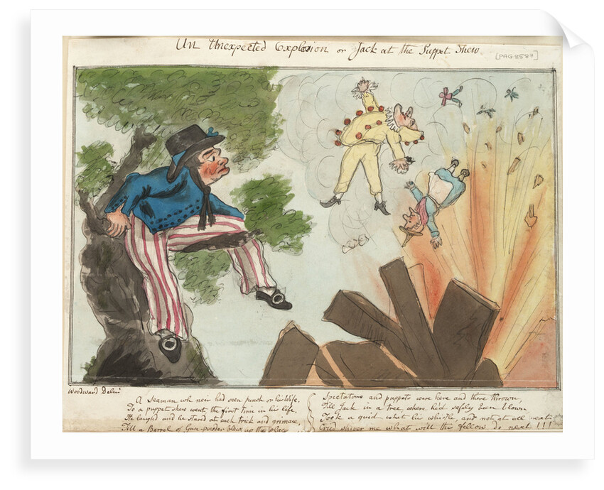 An Unexpected Explosion or Jack at the Puppet Shew by George M. Woodward