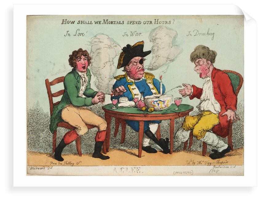 A Glee. How shall we Mortals Spend our Hours? In Love! In War. In Drinking. by George M. Woodward