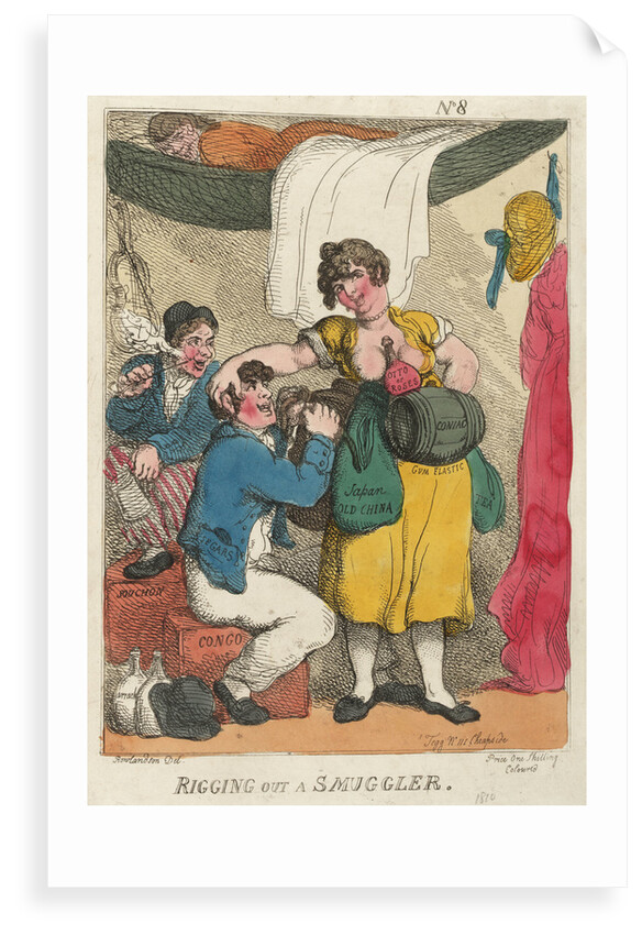 Rigging out a Smuggler by Thomas Rowlandson
