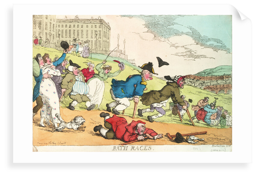 Bath Races by Thomas Rowlandson