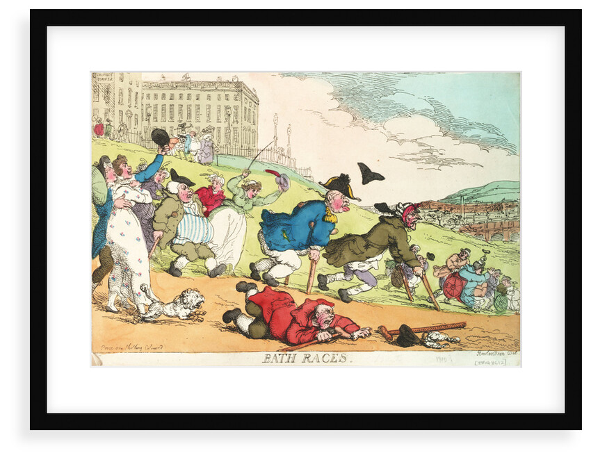 Bath Races by Thomas Rowlandson