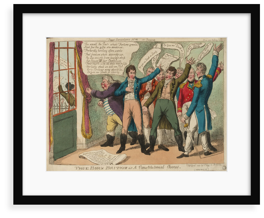 Tegg's Caricatures No.10. True Born Britons or Constitutional Chorus by Thomas Tegg