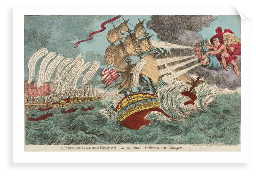 A Buckinghamshire Breeze - or an East Indiaman in Danger by Williams