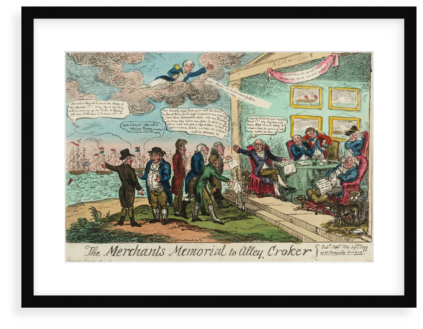 The Merchants Memorial to Alley Croker by George Cruikshank