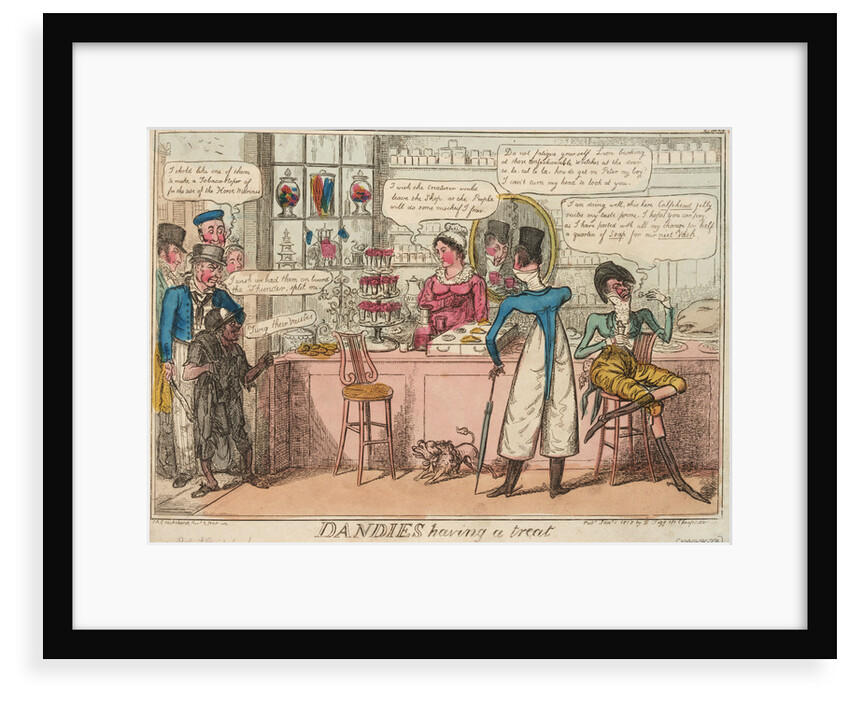 Dandies having a treat by Isaac Cruikshank