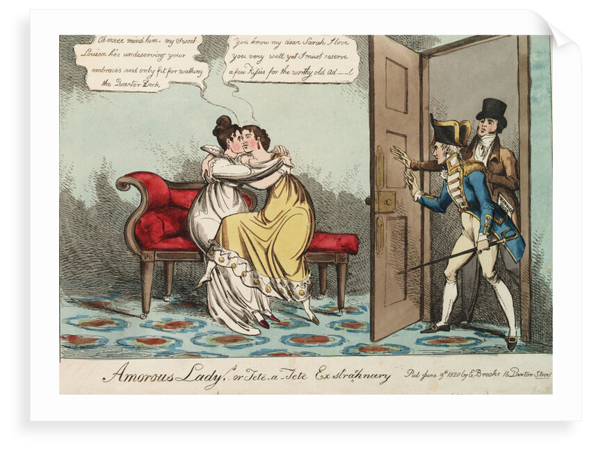 Amorous Ladys. or Tete - a - Tete Exstraohnary (Lady Strachan) by William Heath