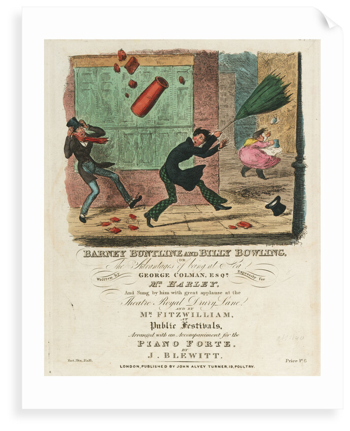 Barney Buntline and Billy Bowling, or The Advantages of being at Sea (music piece) by George Cruikshank