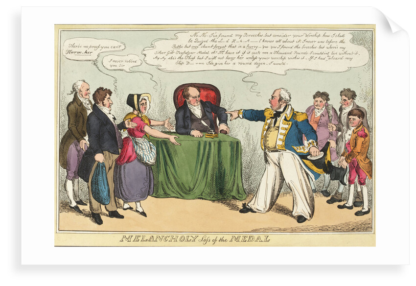 Melancholy Loss of the Medal (Sir Charles Napier) by William Heath
