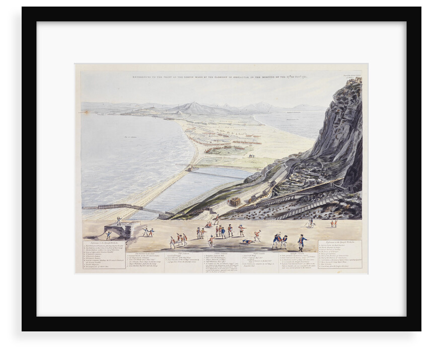 References to the print of the Sortie made by the Garrison of Gibraltar in the morning of the 27th November 1781 by A. C. de Poggi (publisher)