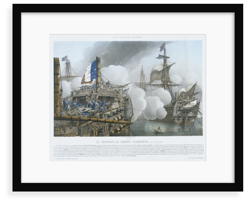 Les Vaisseaux Celebres. Le Tonnant, au Combat D' Aboukir, (le 1er Aout 1798) by Louis Le Breton