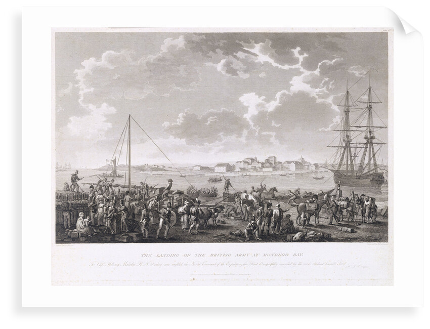 The landing of the British Army at Mondego Bay by H. L'Eveque