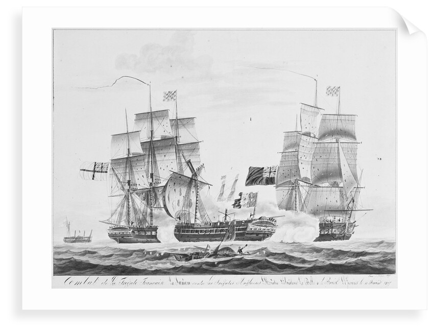Capture of French frigate 'La Junon', 10 February 1817 by Pelley