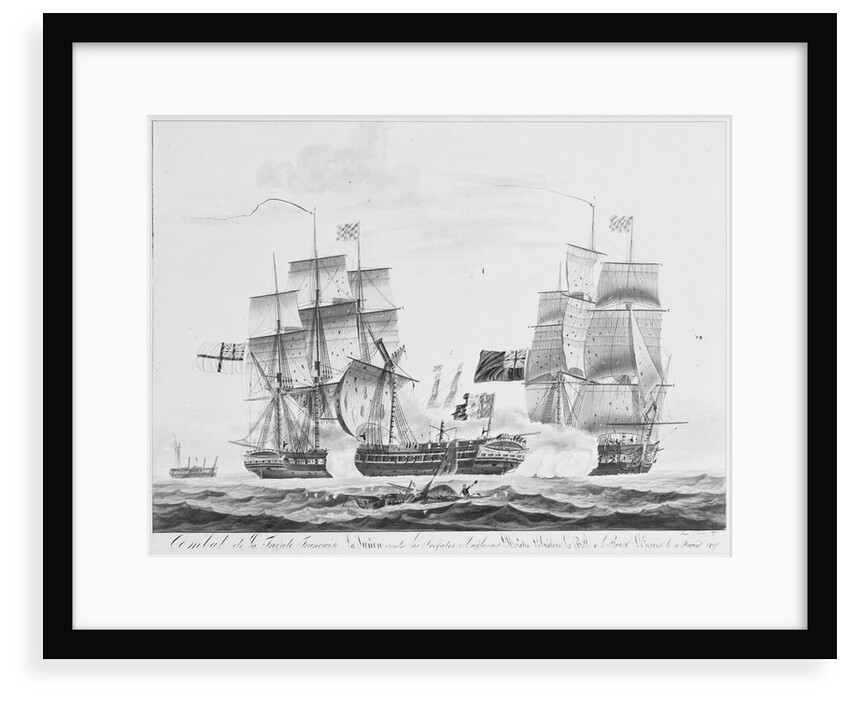 Capture of French frigate 'La Junon', 10 February 1817 by Pelley
