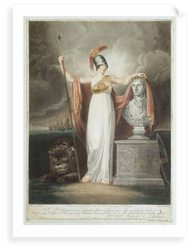 Britannia Crowning the Bust of our late Hero Lord Nelson by T. Baxter