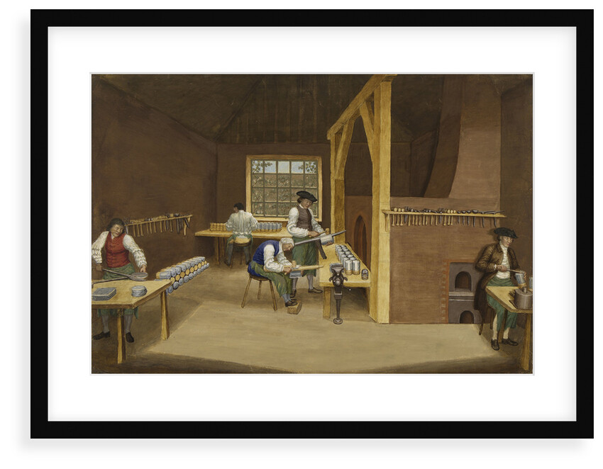 Woolwich Arsenal 1750: laboratory interior making charges by British School