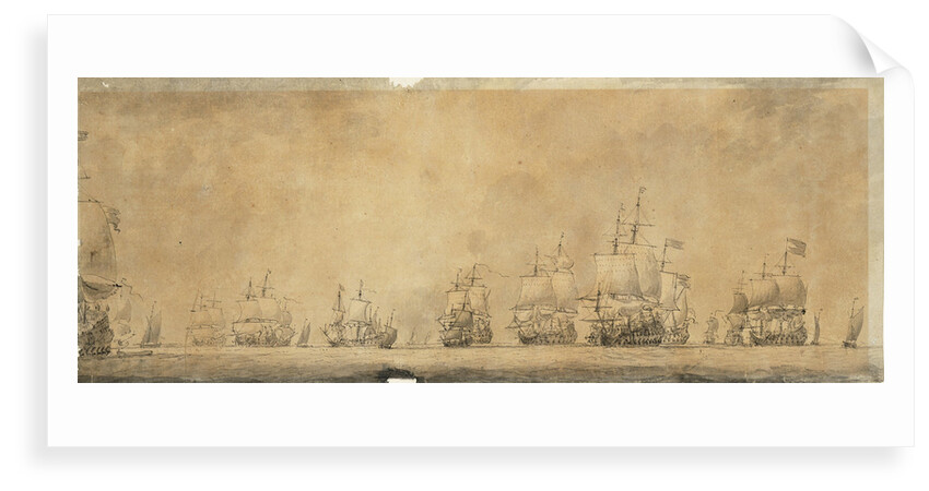 Dutch fleet by Willem van de Velde the Elder