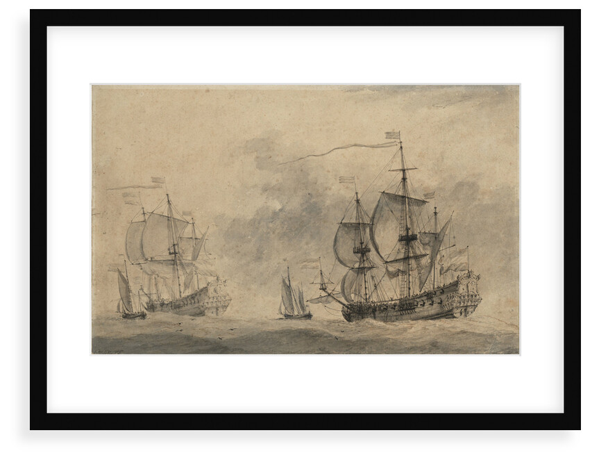 Dutch men of war by Willem van de Velde the Elder