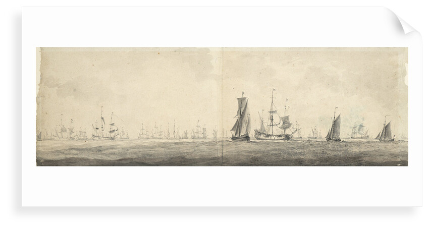 Dutch fleet by Willem van de Velde the Elder