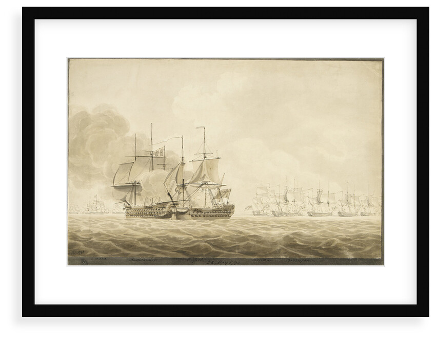 Battle of Ushant, 1794 by Robert Cleveley