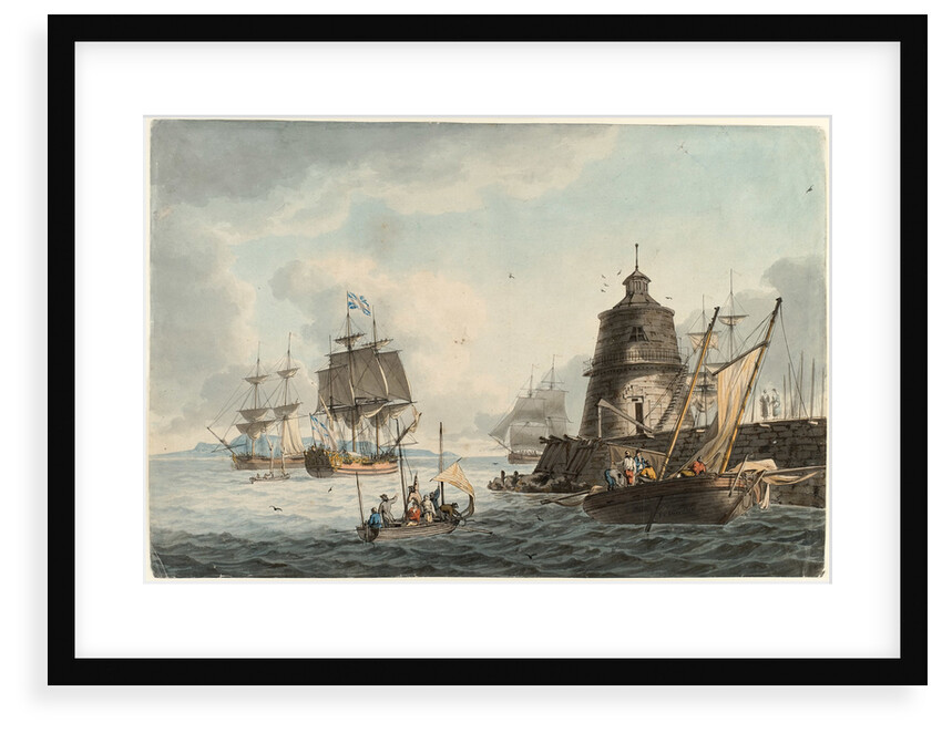 The yacht 'Dorset' leaving Dublin harbour by J.T. Serres