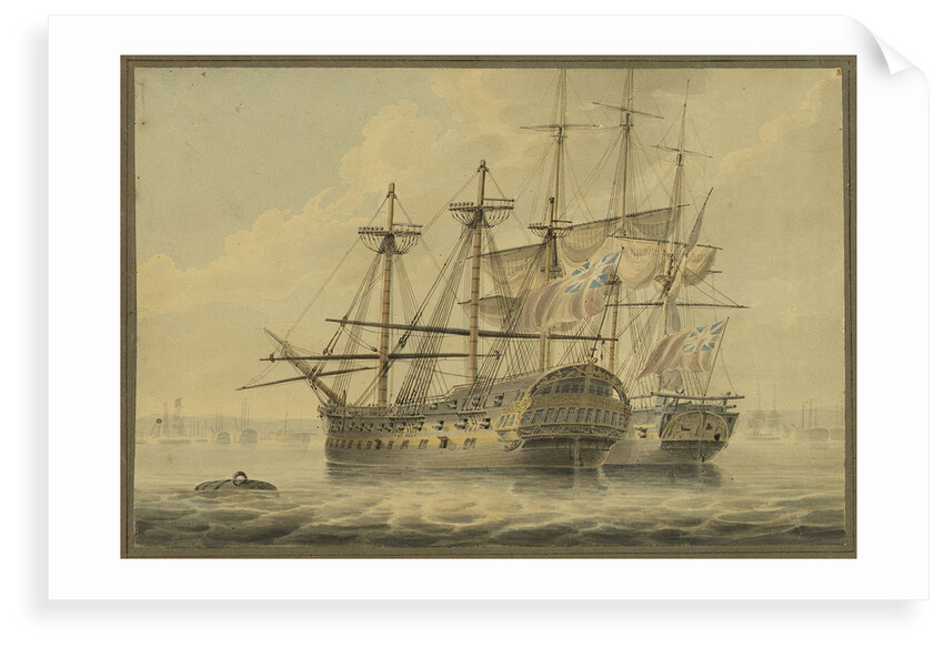 The 'Justitia' captured at Copenhagen, 1807 by Nicholas Pocock