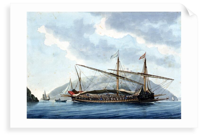 French galley at Marseilles by Antoine Roux