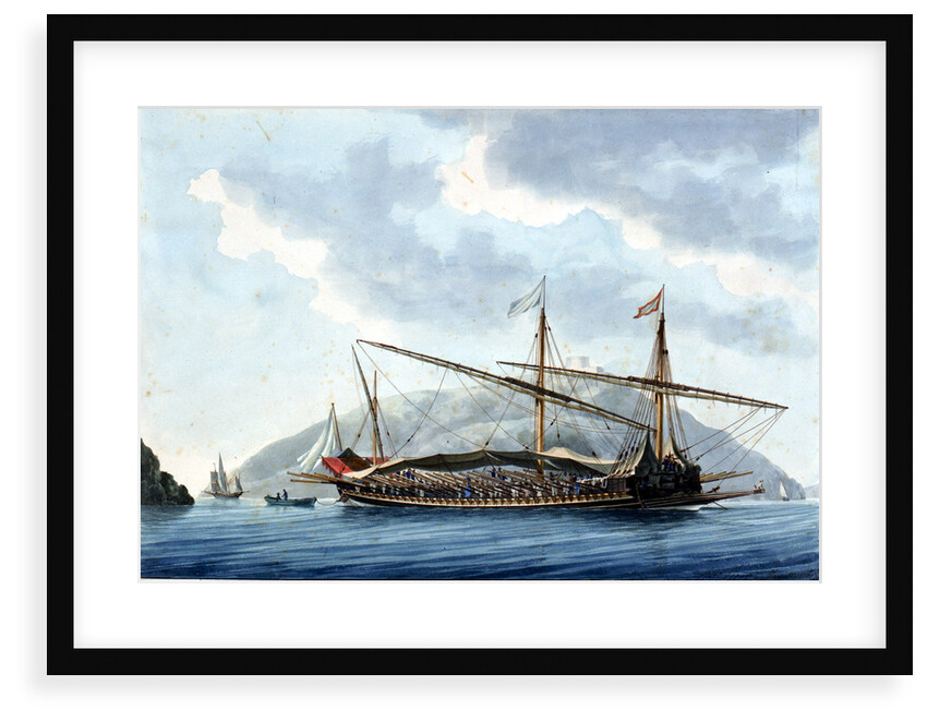 French galley at Marseilles by Antoine Roux