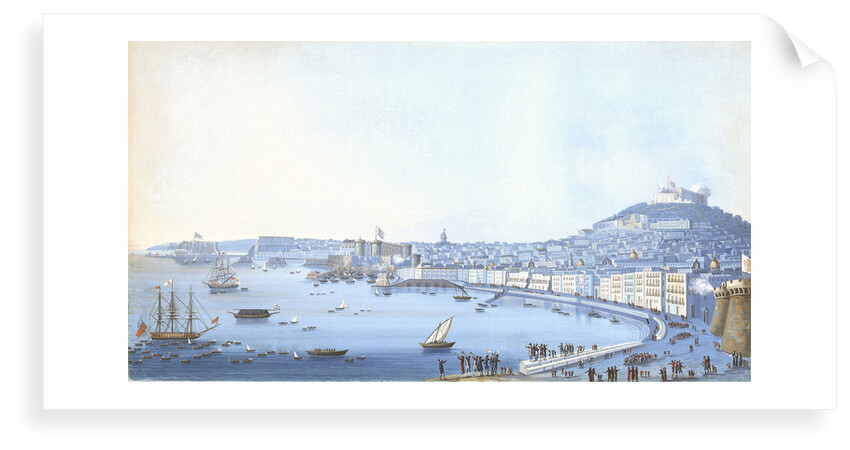 The arrival of the Vanguard Rear Admiral Sir Horatio Nelson at Naples, 22 September 1798 by Giacomo Guardi