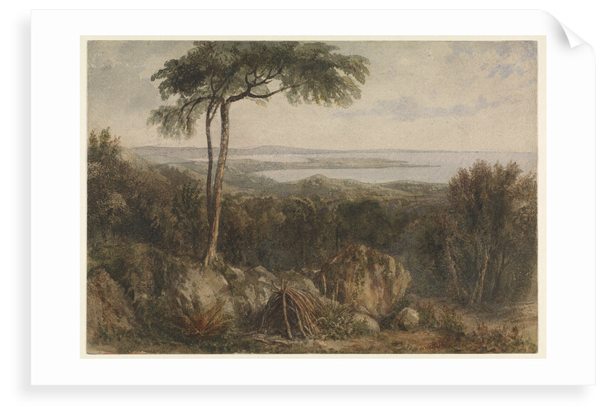 View of Port Lincoln, South coast of Australia (study for illustration of Flinders voyage 1801 to 1803) by William Westall