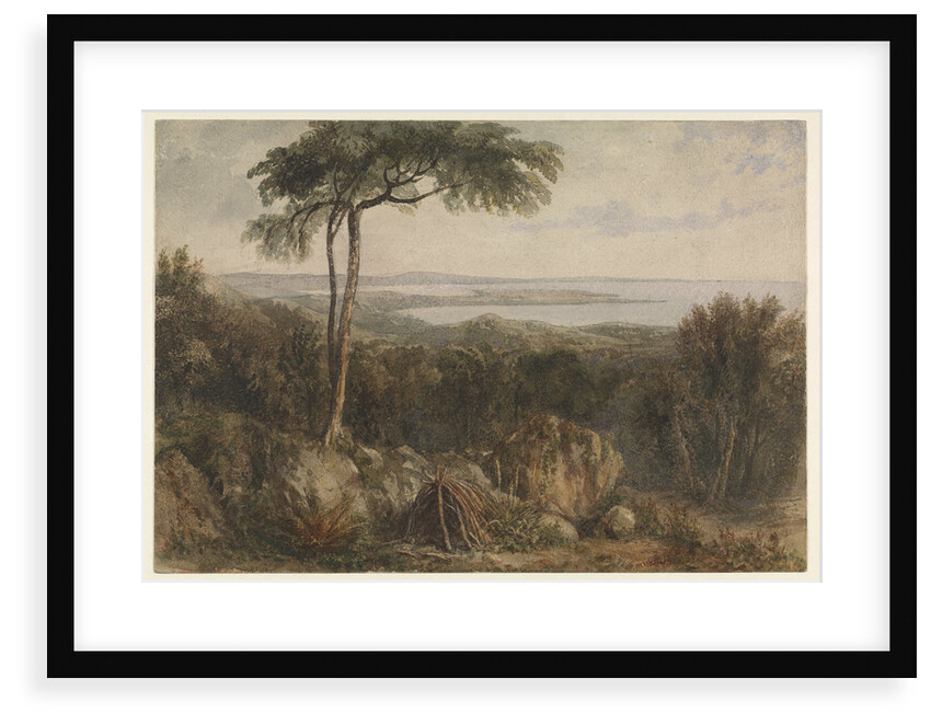 View of Port Lincoln, South coast of Australia (study for illustration of Flinders voyage 1801 to 1803) by William Westall