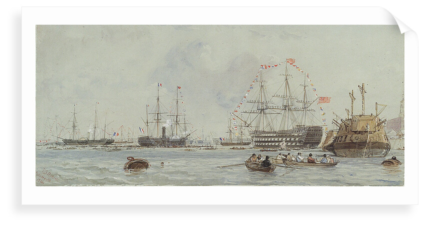 Louis Philippe's visit to Queen Victoria, 1844 by Thomas Sewell Robins