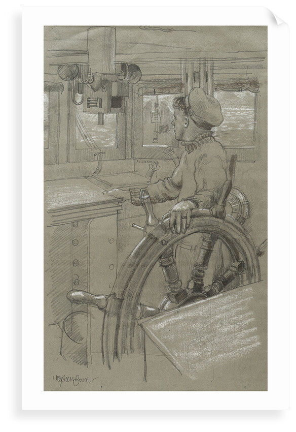 HM Trawler 'Coxswain' by Stephen Bone
