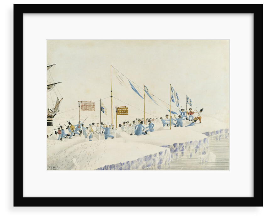 Bringing in the year 1842 (Crews of 'Erebus' and 'Terror') by J.E. Davis