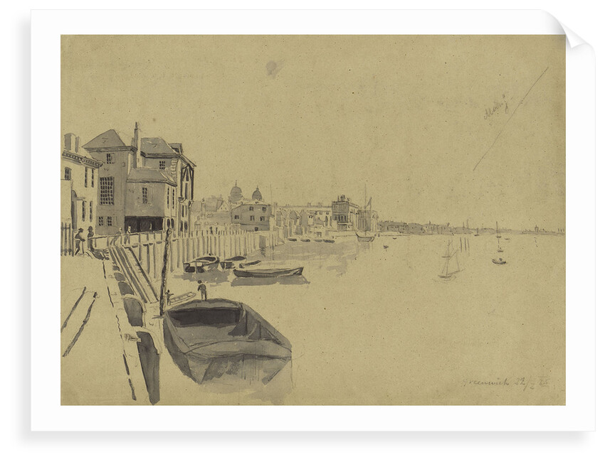 Crowley's Wharf, Greenwich, in February 1825 by Edward Duncan