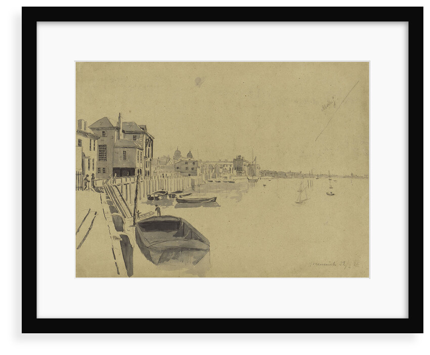 Crowley's Wharf, Greenwich, in February 1825 by Edward Duncan
