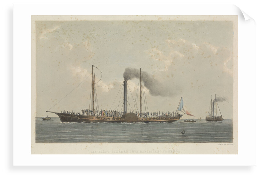The first steamer from Marseilles to Genoa by Day & Son