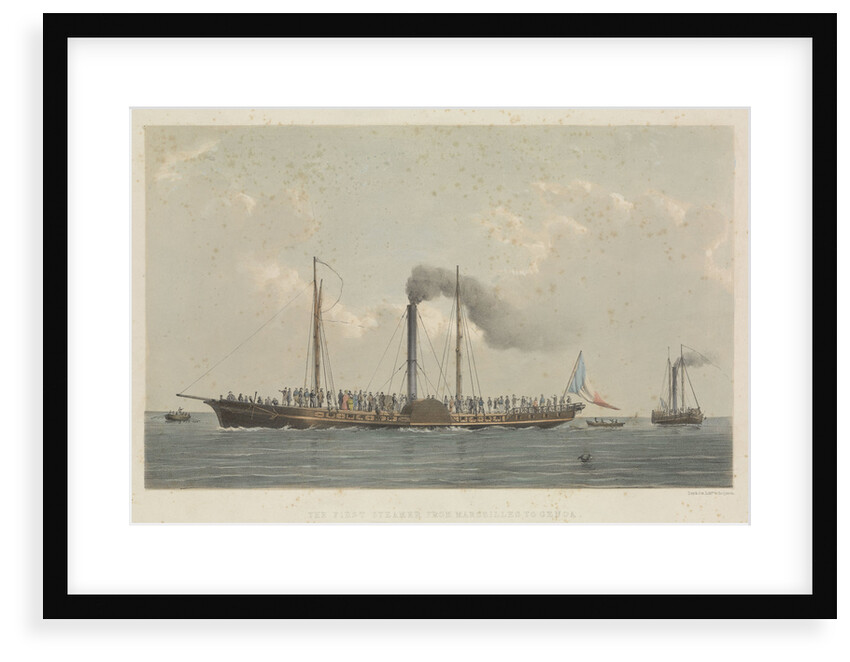The first steamer from Marseilles to Genoa by Day & Son