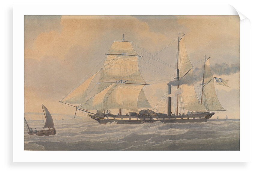 The John Bull steam and sail vessel by unknown