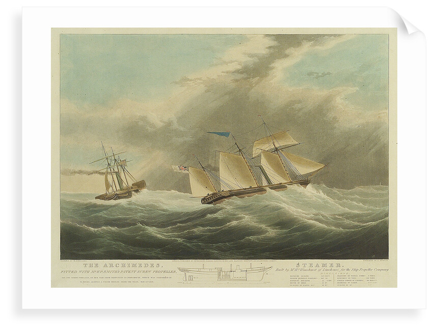 The steamer 'Archimedes' by William John Huggins
